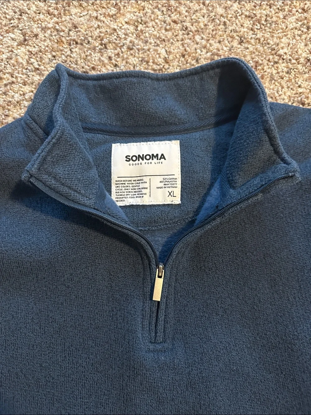Men's Sweaters 1/4 Zip Pullover Sonoma & Old Navy - Bundle of 2 - Size XL
